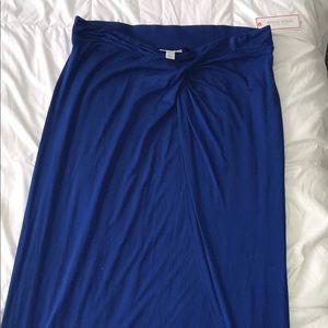 Bisou Bisou Royal Blue Maxi Skirt